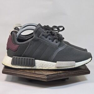 Adidas NMD R1 Shoes Womens Size 8.5 Gray Black Boost Running Sneakers BA7752